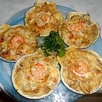 recette COQUILLES  DE  FRUITS  DE  MER