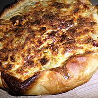 recette Tarte aux poireaux et bleu fondant