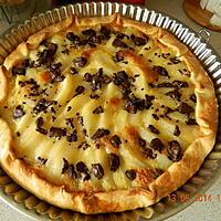 recette Tarte aux poires et chocolat