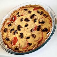 recette Tarte thon tomates à la moutarde Marmiton , revisitee