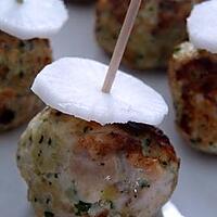 recette boulettes de poulet aux herbes