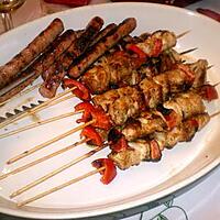 recette Brochettes de poulet