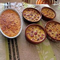 recette clafoutis cerises  et noix de coco