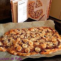 recette Pizza sucrée banane chocolat coco