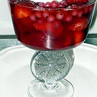 recette nage de fruits  rouges au Cranberry