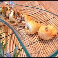 recette minis tricornes au Saint Agur et noix