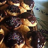 recette Choux à la crème avec glaçage au chocolat !