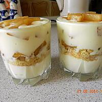 recette Verrine mascarpone ananas caramélisés