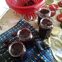 recette Confiture de cerises au romarin