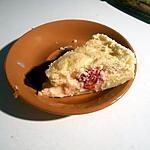 recette Gateau magique à la feve tonka et aux framboises