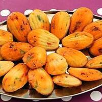recette MADELEINES SALEES CHORIZO/POIVRONS