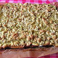 recette gâteau à la rhubarbe et au streusel