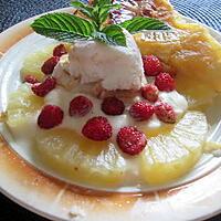 recette dessert  gateau ananas