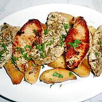 recette PORC AUX HERBES ET POMMES DE TERRE AU LAURIER