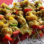 recette brochettes de dinde marinées