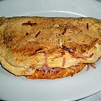 recette OMELETTE  SOUFFLEE  JAMBON GRUYERE