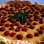 recette Tarte aux framboises et à la menthe