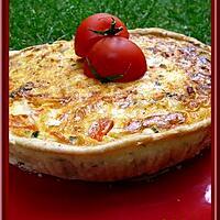 recette Tarte courgettes, bacon et tomates