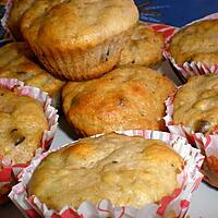 recette MADELEINES NOIX-BANANES-CHOCOLAT