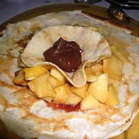 recette CREPE AUX POMMES POELEE SIROP D ERABLE