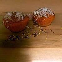 recette cupcake nature nappage caramel coco