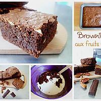 recette Brownies au chocolat et fruits secs