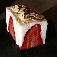 recette cube light aux fraises