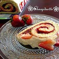 recette Gâteau roulé aux fraises