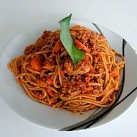recette spaghetti complet sauce bolognaise