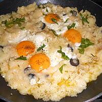 recette RESTE DE PUREE CORSE ET OEUFS AU NID