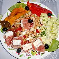 recette SALADE COMPOSEE DE PETITS RESTES