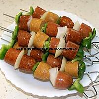 recette brochettes de saucisses