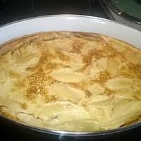 recette clafoutis pommes caramélisées et poires