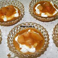 recette Pêches et Mascarpone au caramel salé