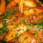 recette Fricassée de poulet riz pilaf