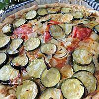 recette Tarte à la moutarde et aux courgettes