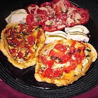 recette tartelettes tomates  courgettes basilic