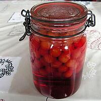 recette Prunes rouges au sirop