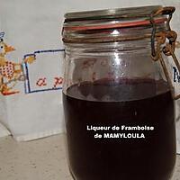 recette Liqueur de Framboises