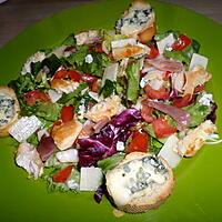 recette Salade au poulet fromagére