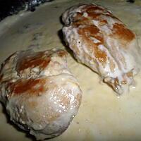 recette Escalopes de poulet à la créme de saint agur