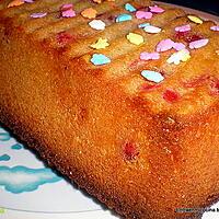 recette CAKE AMANDES-CERISES CONFITES-SIROP D'ERABLE