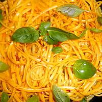 recette Linguines au safran et basilic