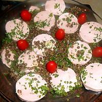 recette Salade de lentilles vertes du puy au cervelas