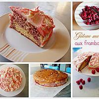 recette Gâteau marbré aux framboises