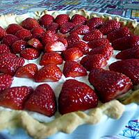recette tarte aux fraises chantilly au chocolat blanc