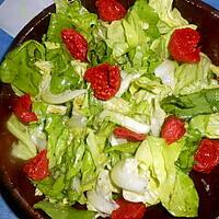 recette Salade de laitue aux tomates grappes confites