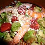 recette salade fraicheur avocat crevettes
