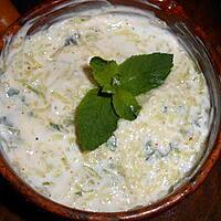 recette Raita concombre a la menthe