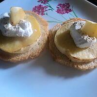 recette toast pomme chevre